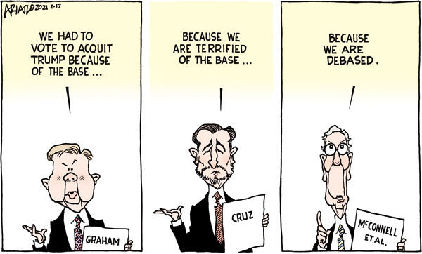 Cartoon published Feb. 17, 2021